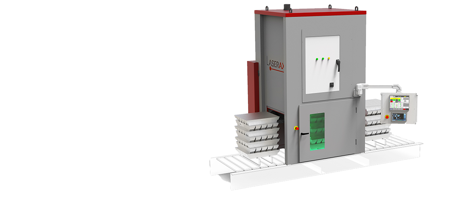 输送机静态激光打标机